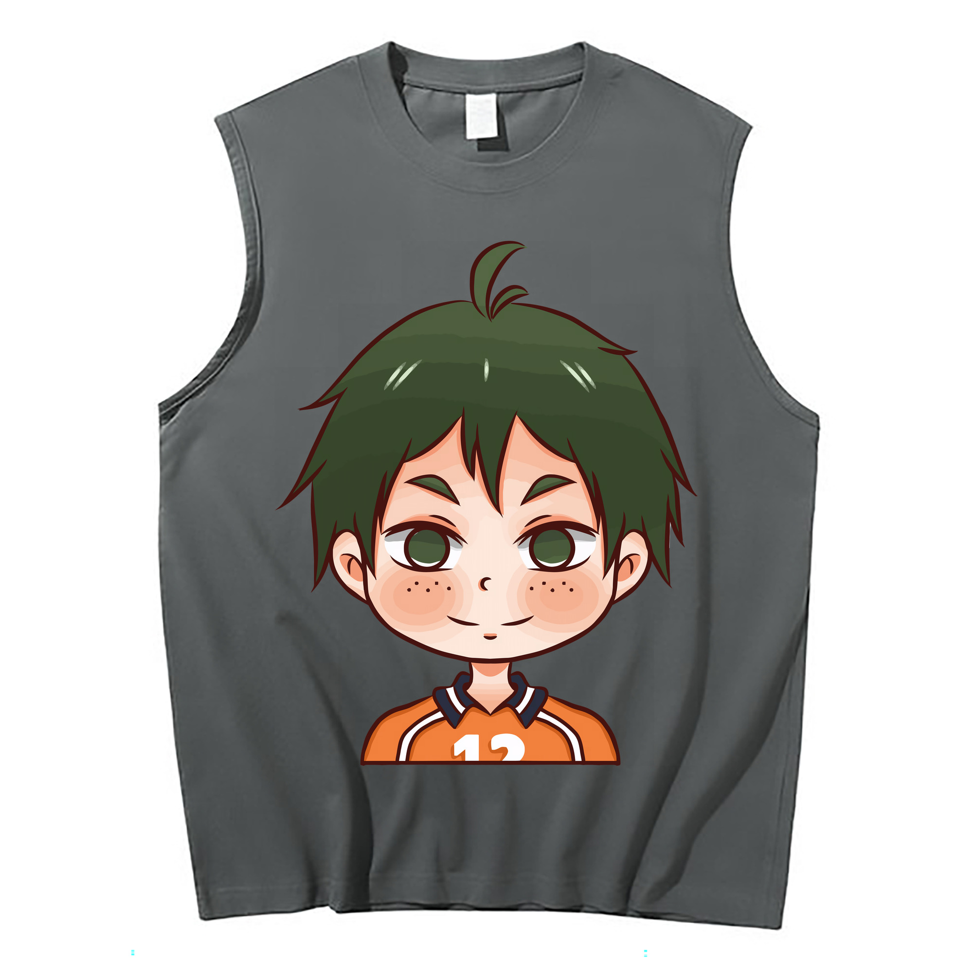 （画像用） ハイキュー!! Haikyu!! コットン100％タンクトップ（フロントプリント）